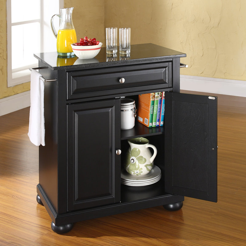Three Posts™ Hedon Solid Wood Kitchen Cart & Reviews Wayfair